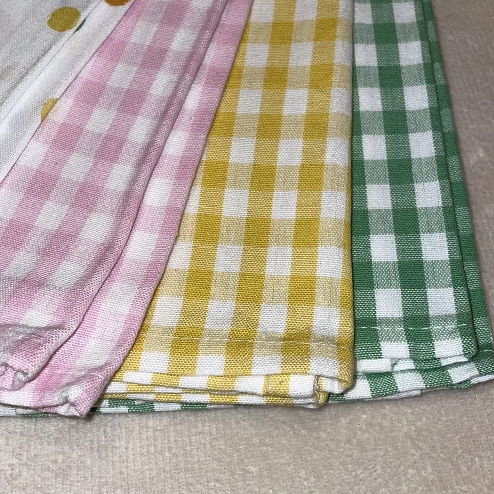 Easter Bunny And Gingham Kitchen Towel Set